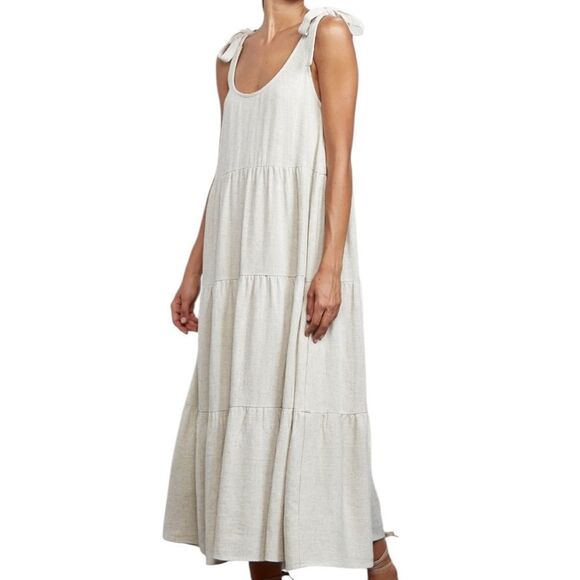 Rachel Pally Linen Adelaide Dress in natural - Picture 2 of 7